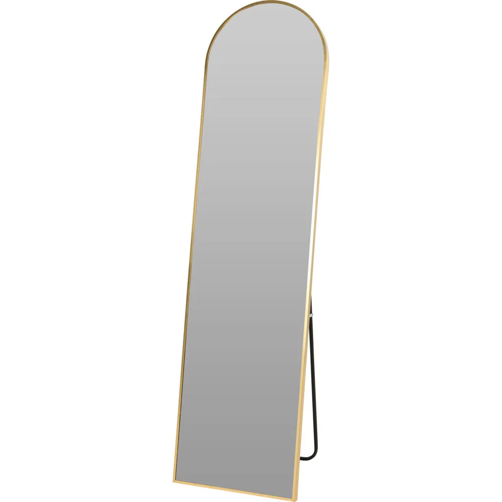 Miroir psyché doré 150x40 cm : une élégante glace sur pied rectangulaire
