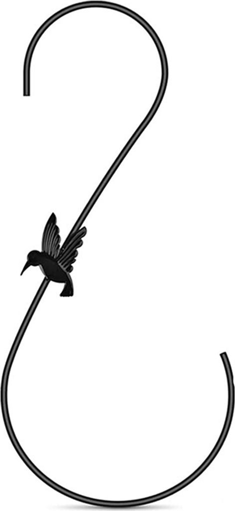 Haken für Vogelfutterstation, S-förmiger Aufhängehaken, hohe Tragkraft, robust, Traumfänger, Windspiel, Windspiel, Laterne, Blumentopfhalter f...