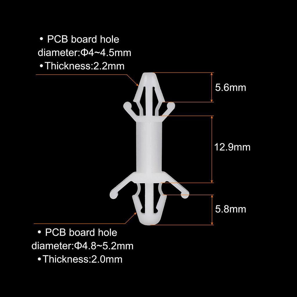 60 Stš¹ck PCB-Platinen-Isolationss?ule, Nylon-Rš¹ckhalte-Schaltkreisplatinenklammern-Abstandshalter Doppelter Kopf-Isolationshalterstš¹tzh?he...