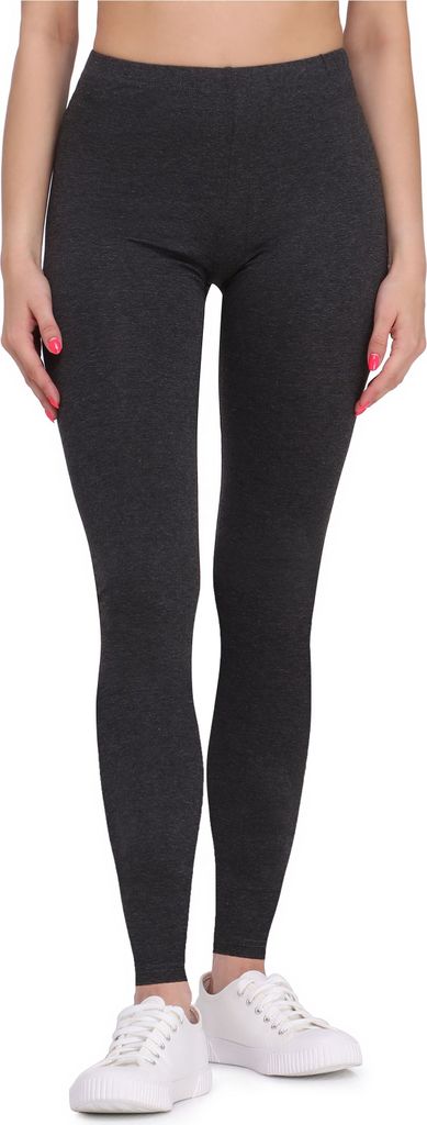 Bellivalini Damen Lange Leggings aus Viskose BLV50-147 (Dunkelmelange, L)
