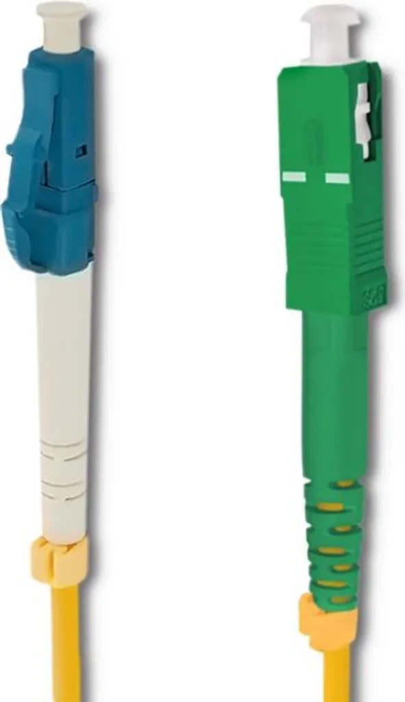 Qoltec Glasfaser-Patchkabel LC/UPC - SC/APC | Monomodale | 9/125 | G652D | Simplex | 20 m - 2