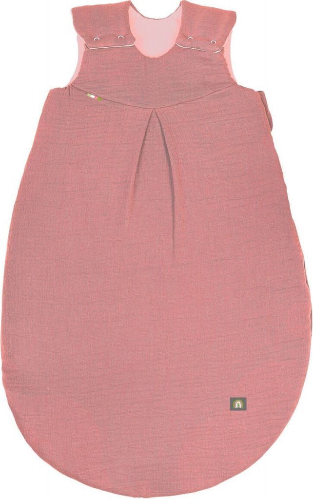 Odenwälder Musselin-Schlafsack wattiert Cranberry Gr. 110