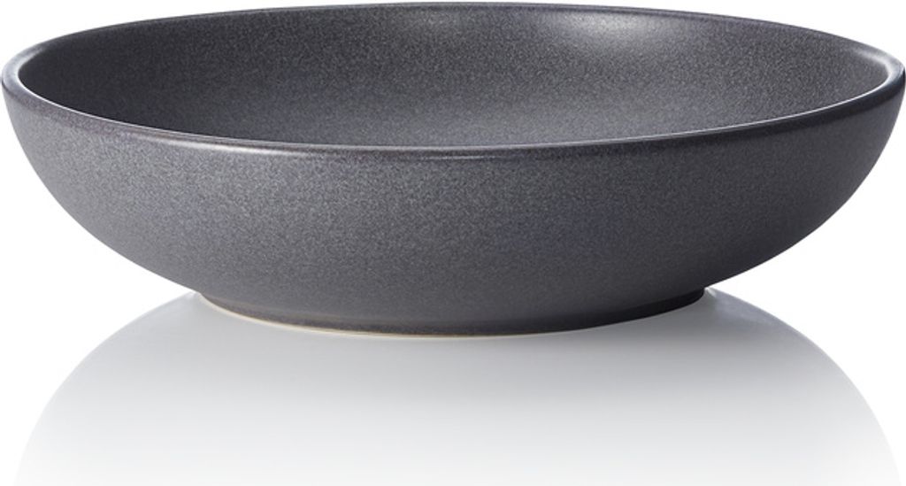 3x Schale Ø 28 cm, 2 l Steinzeug ROCKZZERO One Stone Grey / dunkelgrau