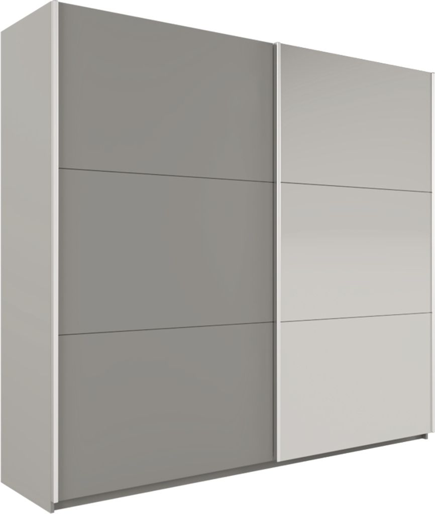 Schwebetürenschrank Vago 120, 2 Türen Kleiderschrank mit 1 Spiegel, Moderne Garderobe, Schrank in Größe: 122 x 215 x 65 cm