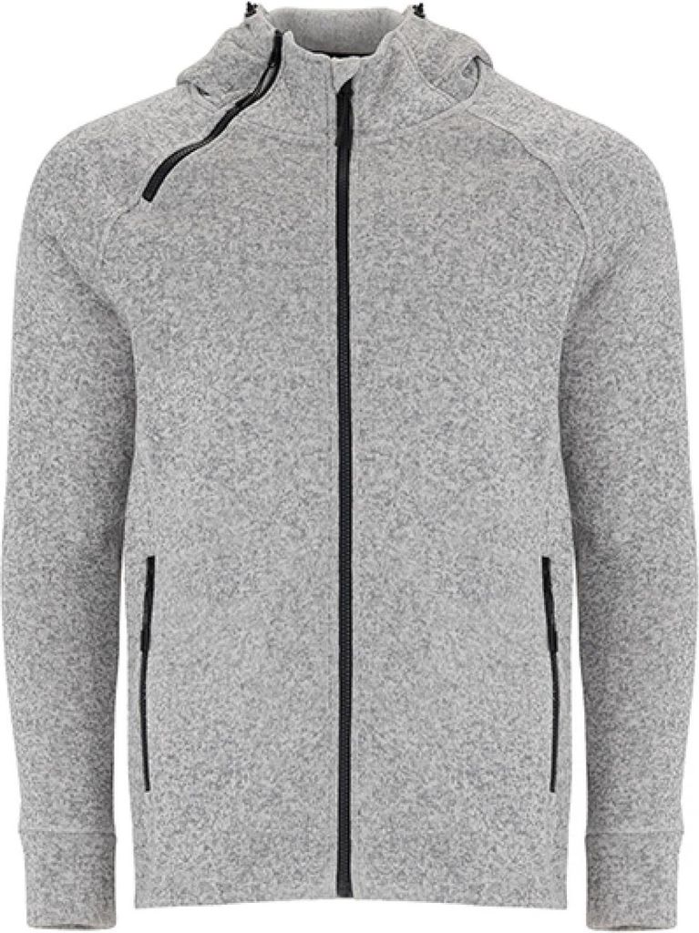 Roly CQ5064 | Uni Everest Jacket - Sweatjacke - Farbe: Heather White 013 - Größe: L