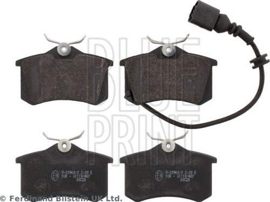 BLUE PRINT ADV184234 Bremsbelagsatz, Scheibenbremse OE JZW698451F kompatibel mit Cordoba, Ibiza, Lupo, Polo 9N