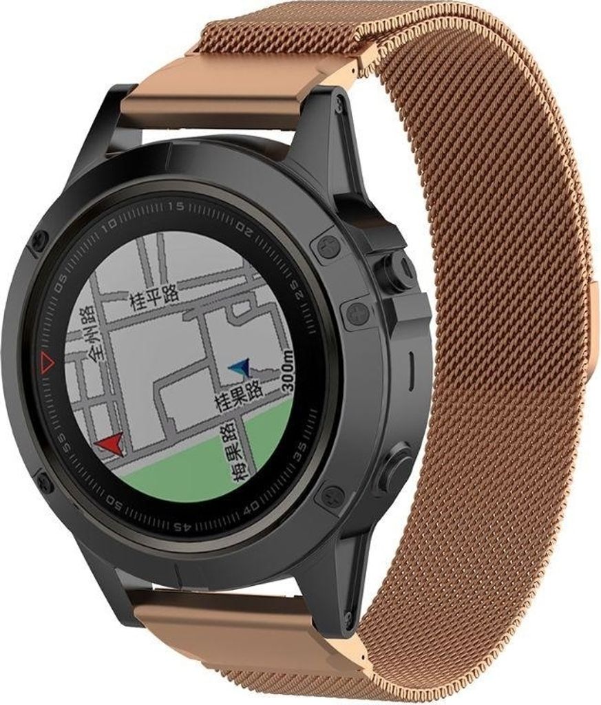 Strap-it Milanese Armband - Kompatibel mit Garmin Fenix 5x Produktbild 