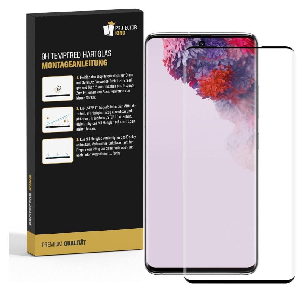 2x 9H Hartglas für Samsung Galaxy S20 FULL CURVED Produktbild 