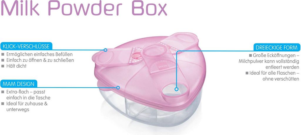 MAM Milchpulverspender, Milchpulver Box zum einfachen Produktbild 5