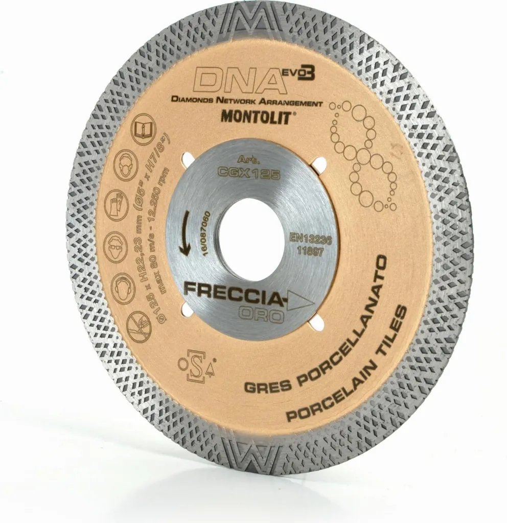 Disque diamant 115mm Montolit CGX pour couper du grès cérame dur