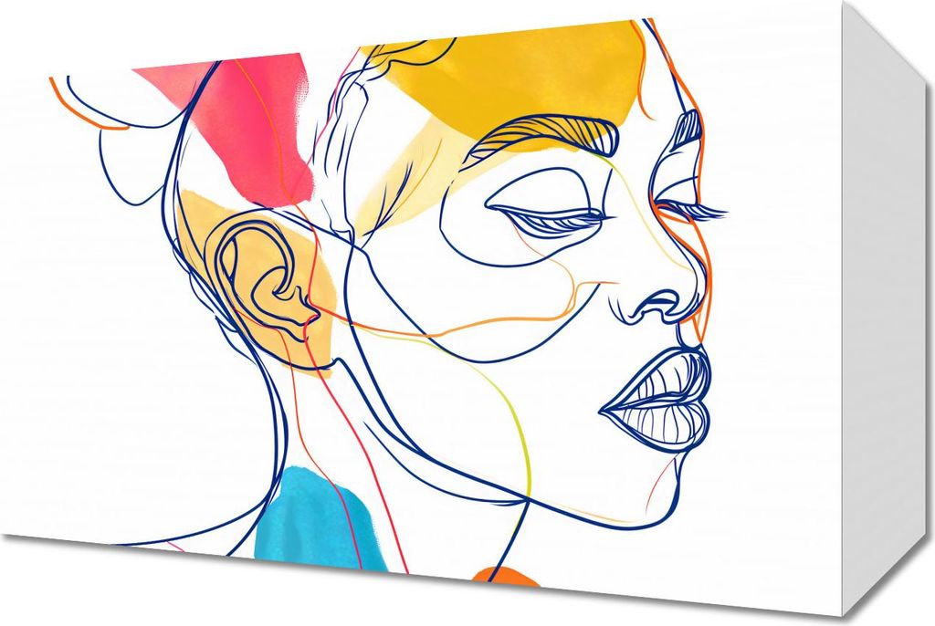 Bild 30x20cm Worte in Konturen