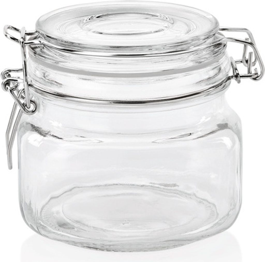 2x Bügelverschlussglas Deckel mit Dichtung 500 ml Einmachglas Ø 11 cm