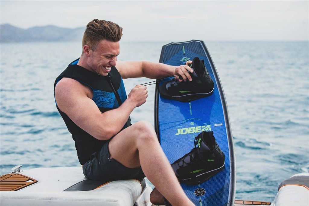 Wakeboard Jobe Vanity 131 Cm Avec Fixations Maze – Idéal Débutants, Rocker Continu, Ailerons Optionnels, Noyau Haute Densité – Livré Avec Sac De Transport
