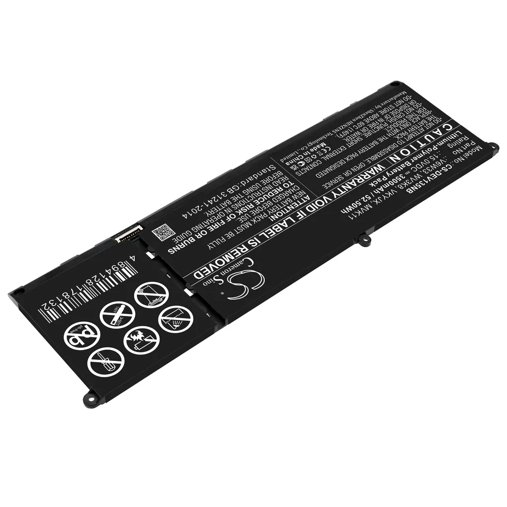 Batterie Dell Inspiron 13 5310 longue durée compatible TECHTEK 54Wh