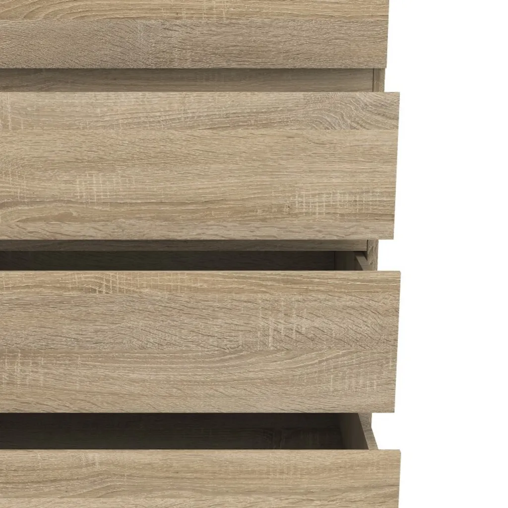 Commode NOVA Buffet Chêne structuré : Meuble de Rangement Chic et Robuste - 11