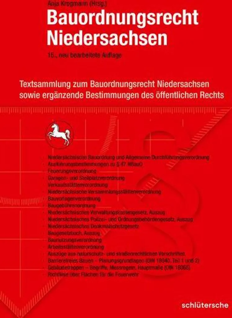 Livre Bauordnungsrecht Niedersachsen - Manuel de Droit de la Construction