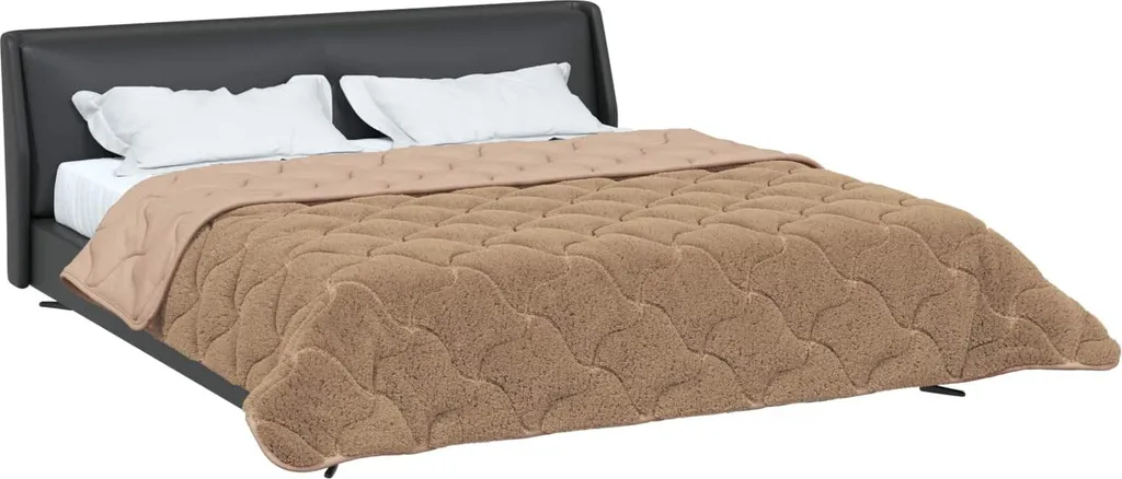 vidaXL Piumone per tutte le stagioni imbottito Taupe 200 x 240 cm - 3