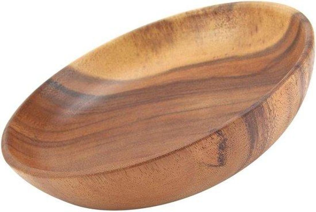 Großes Holzbrett zum Salat-Köstlichkeiten-Reis-Obst-Dessert-Servieren - 20 x 45 cm