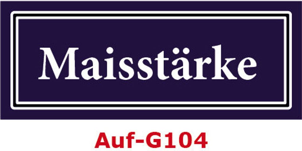 100 Stück Gewürzaufkleber Maisstärke 40x16mm Gewürzetiketten Sticker Lebensmittel (Auf-G104)