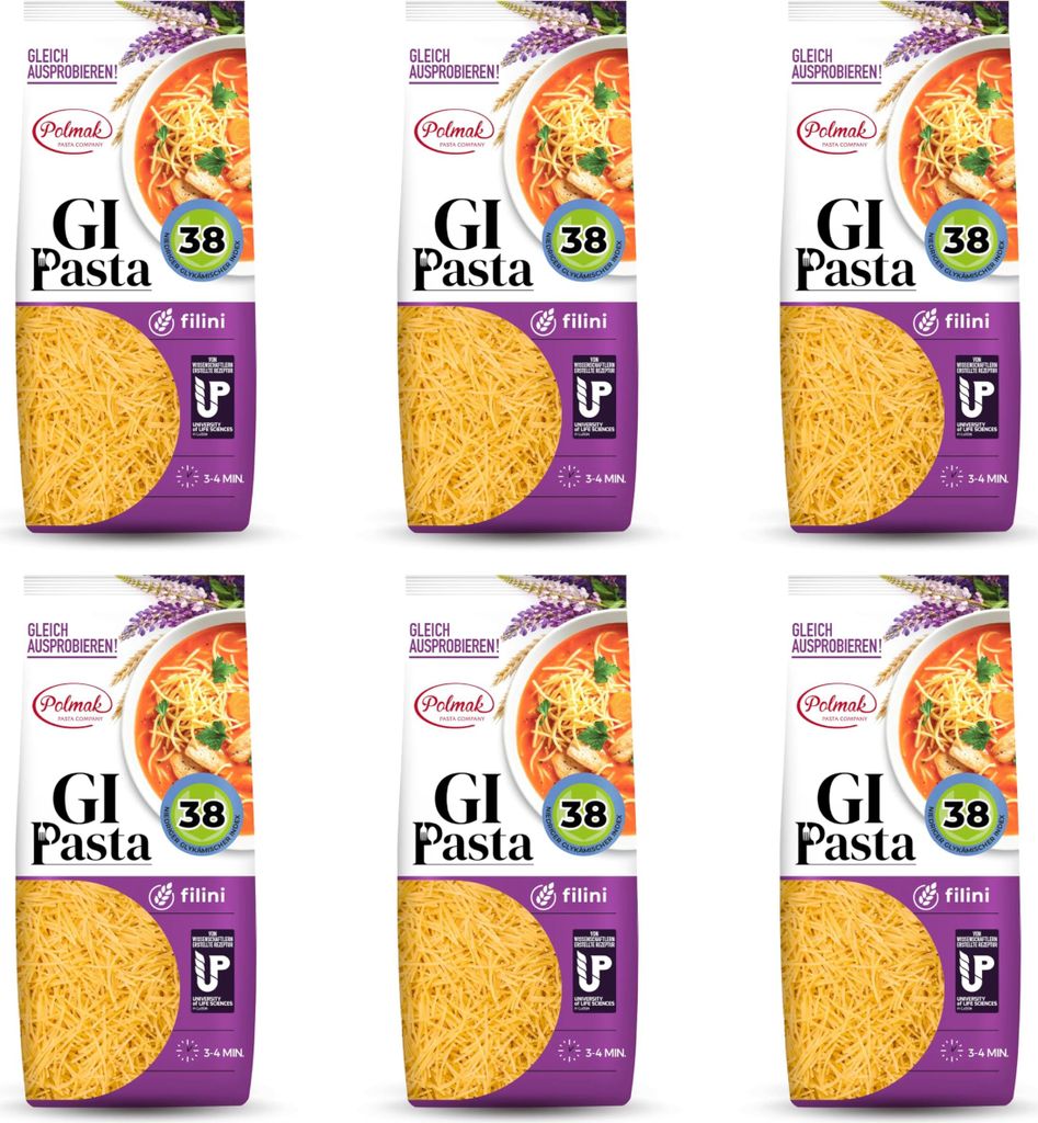 GI Pasta Filini mit niedrigem glykämischen Index für Produktbild 