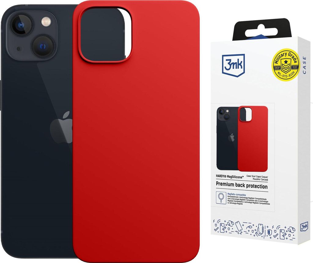 3MK Hardy MagSilicone Apple iPhone 14 Plus rot