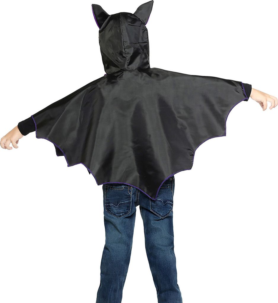 Kinder Fledermaus Kostüm Set – Halloween Umhang Mit Flügeln & Maske, Gruselig-cool Für Partys