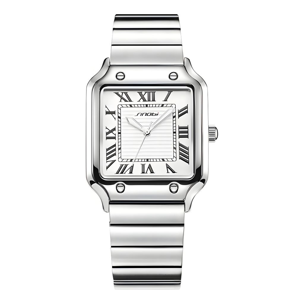 Quarzuhr Quarzuhr Armbanduhr Edelstahl Herren Uhr, Produktbild 