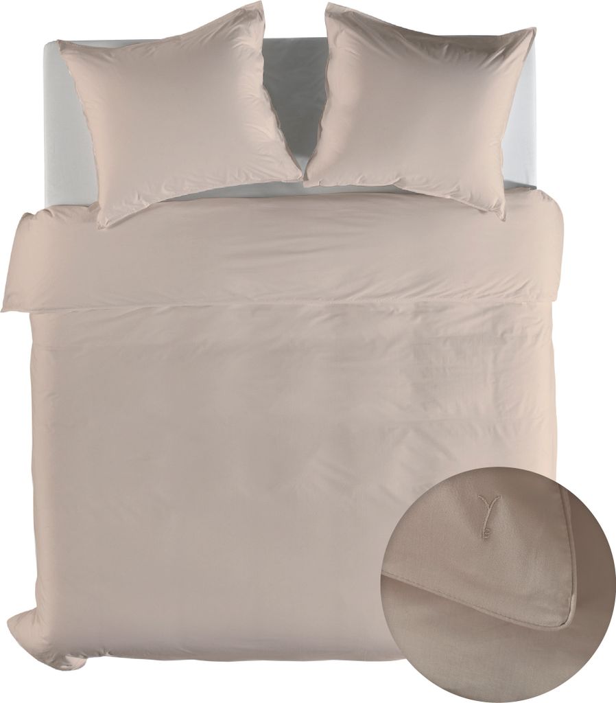 Yellow Suite Dubai Dbo 240 Dollar Sand Bettwäsche 1 x Bettbezug 240x220 + 2 x Kopfkissenbezug 80x80 Dollar-Sand Uni natur