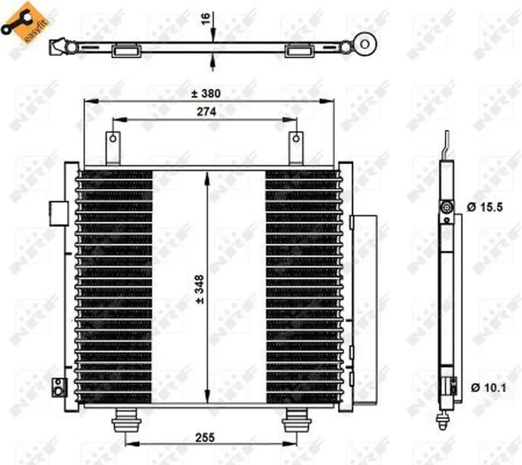 Condenseur clim en aluminium résistant pour Suzuki Alto dès 2009
