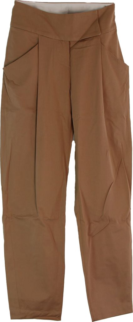 Julia Lehmann Desinger Damen Stoff Hose Stoffhose Chino High Waist Business Grösse 36 Farbe Beige