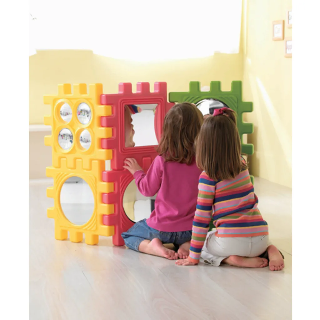 Blocs de construction We-Block sécurisés : Miroirs incassables pour bébés - 4