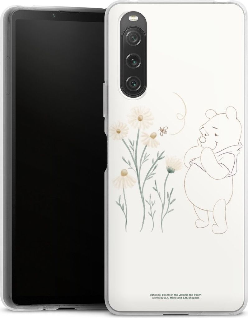 DeinDesign Handyhülle für Sony Xperia 10 V Silikon Hülle Case Smartphone Schutzhülle Biene Disney Winnie Puuh