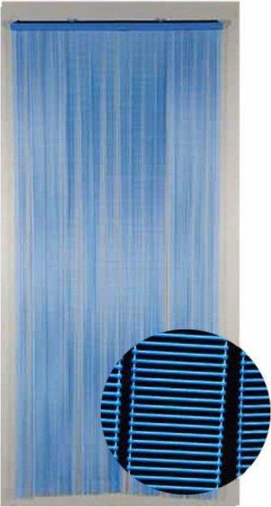 Fliegengittertür Scala - Insektenschutzvorhang, Blau, 90 x 220 cm