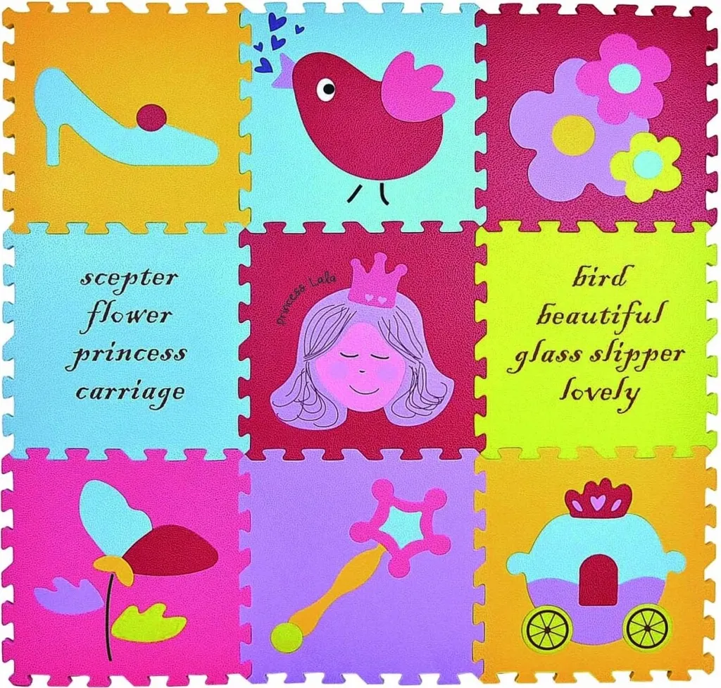 Aménager un coin éveil bébé avec le tapis puzzle Babygreat Princesse 13mm