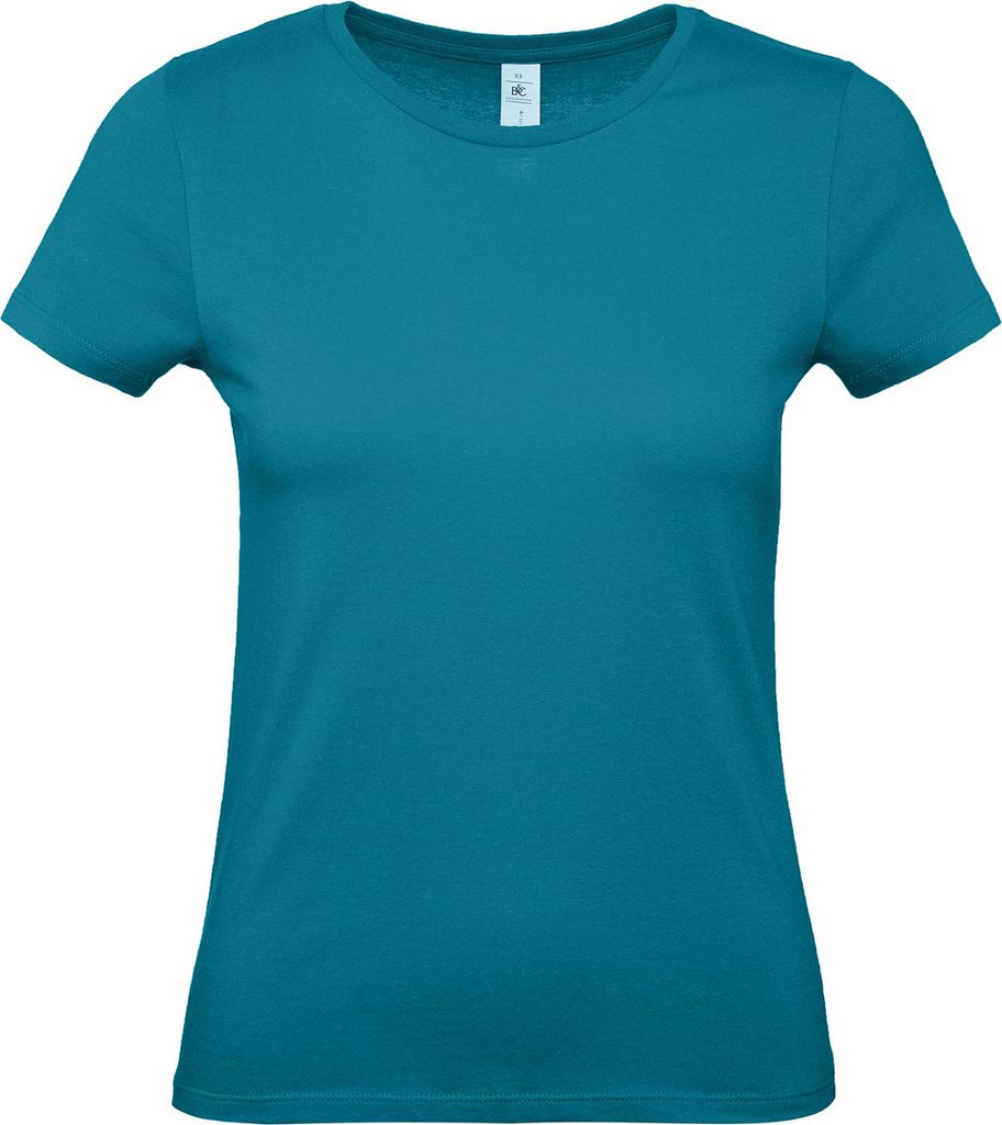 B&C Damen T-Shirt #E150 RW6634 (M) (Schwarz)