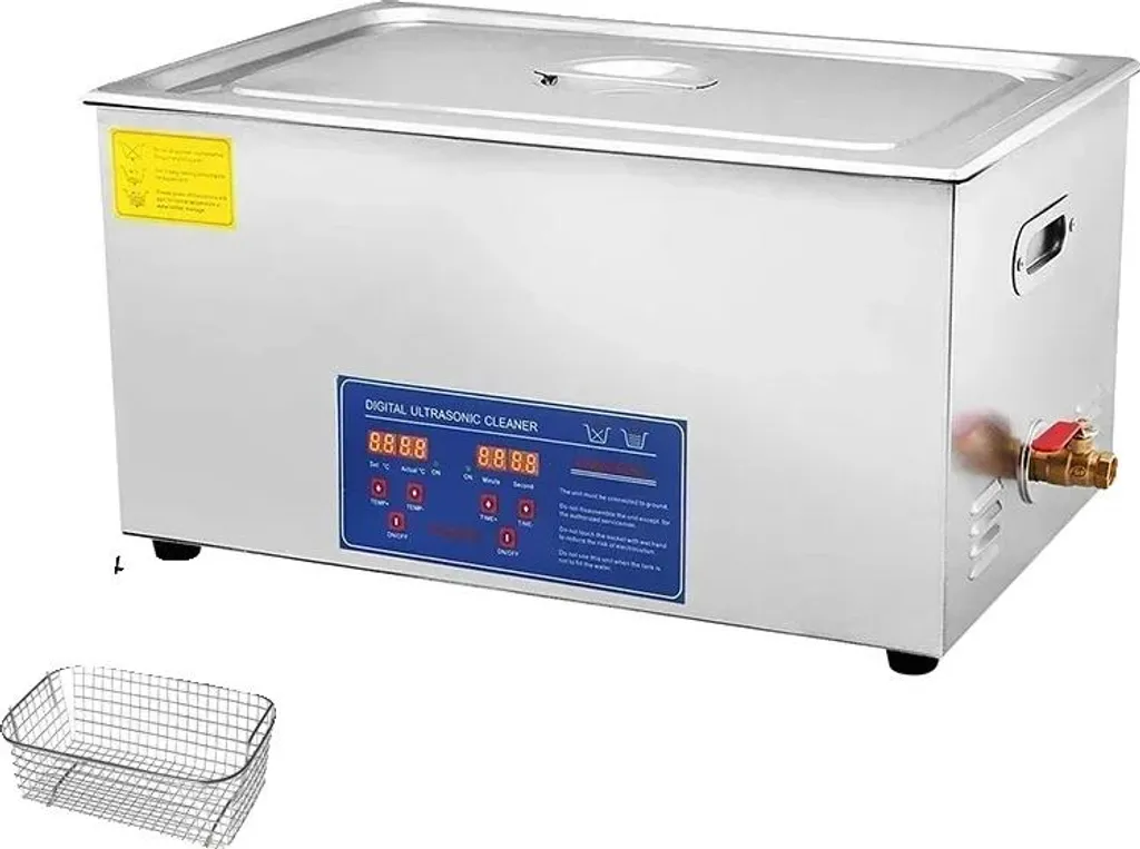 Nettoyeur à ultrasons 22L inox : dégraissage rapide sans frotter