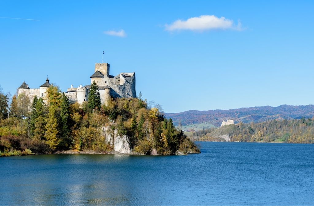 hansepuzzle 60538 - Burg Puzzle, 500 Teile, Natur, 46,0 x 30,0cm mit hochwertiger Aufbewahrung, Kartonbox und wiederverschließbarem Beutel