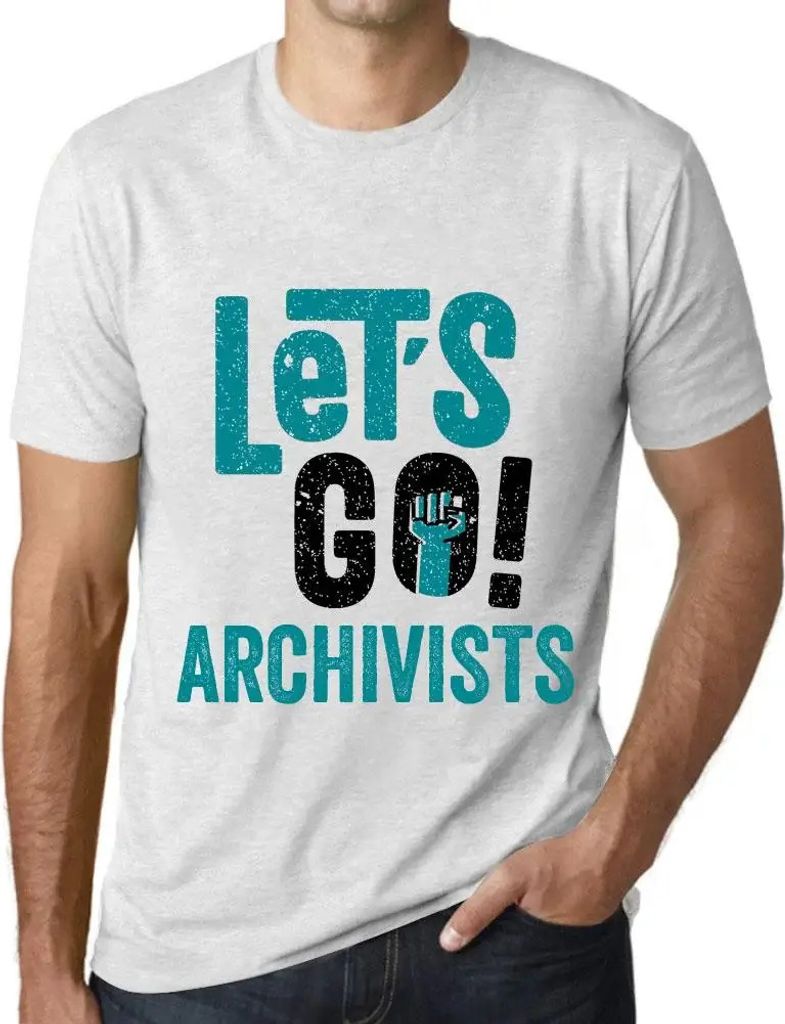 Herren Grafik T-Shirt Auf geht's Archivare – Let's Go Archivists – Öko-Verantwortlich Vintage Jahrgang Kurzarm Lustige Druck Geburtstag Gesche...