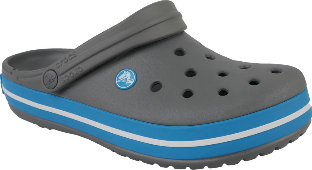 Crocs Crocband 11016-07W, Badelatschen, Uni, Grau, Größe: Produktbild 