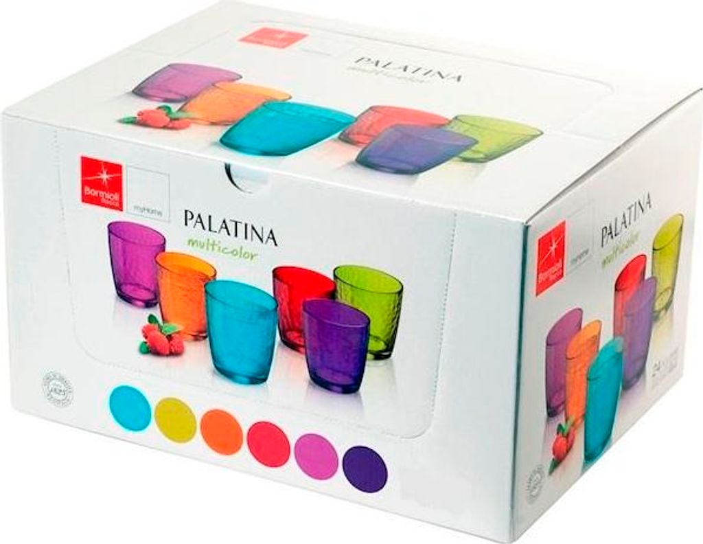 Set 6 Bicchieri palatina cl 32 colori assortiti Immagine del prodotto 
