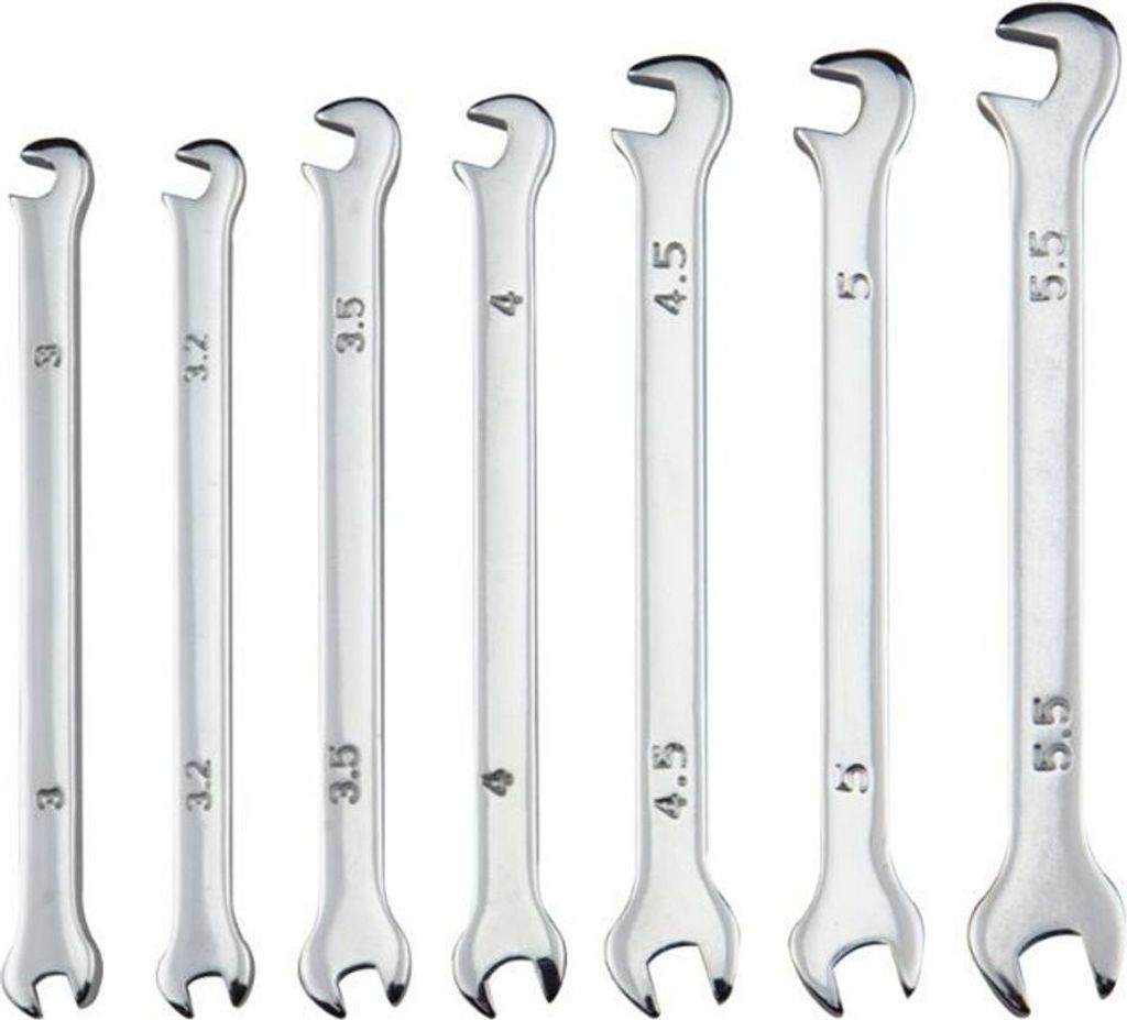 Mini Doppel Maulschlüssel Set, 7-tlg. Produktbild 