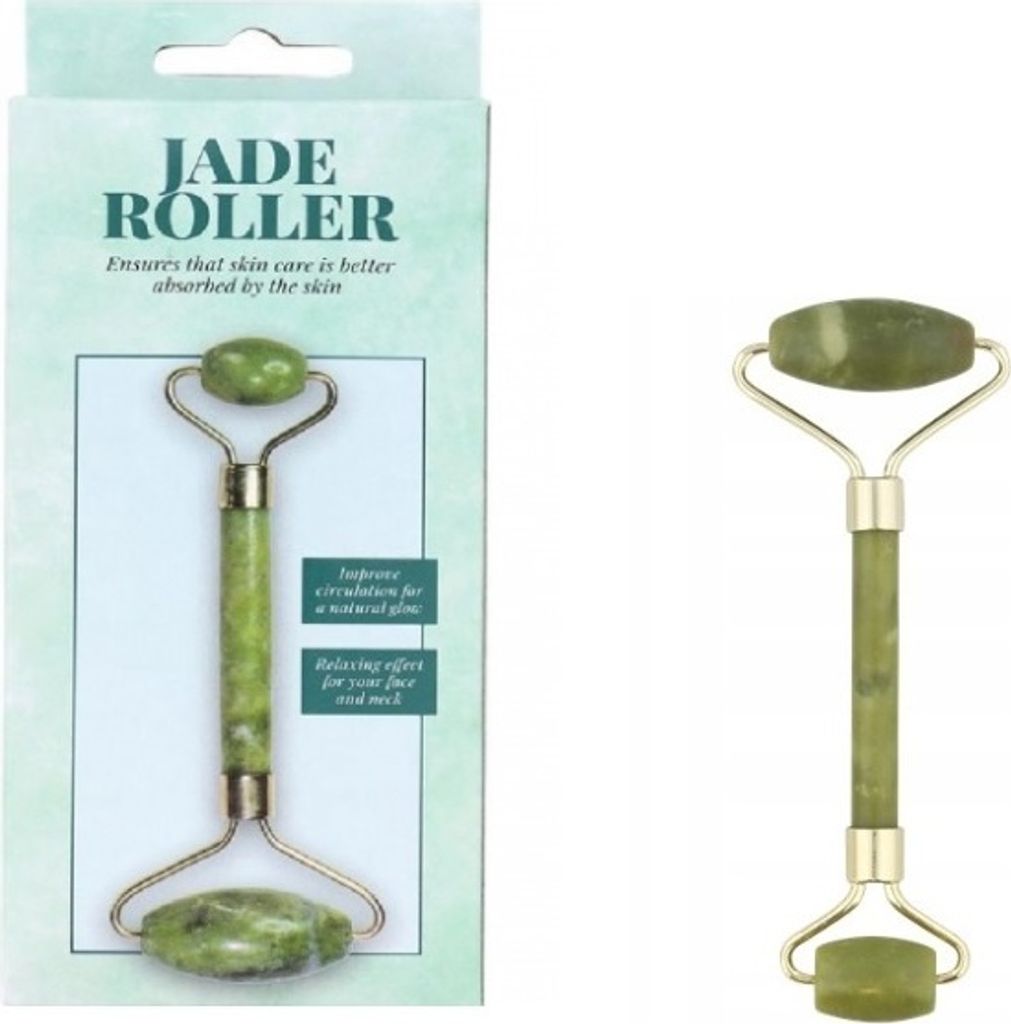 Jade Roller Jade Quarz Massage Gesichtsmassage Face Roller Hals Körper grün