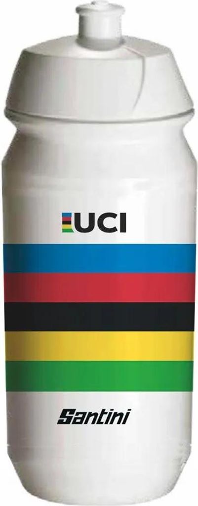 Santini Uci World Champion 500ml Trinkflasche Durchsichtig Durchsichtig One Size