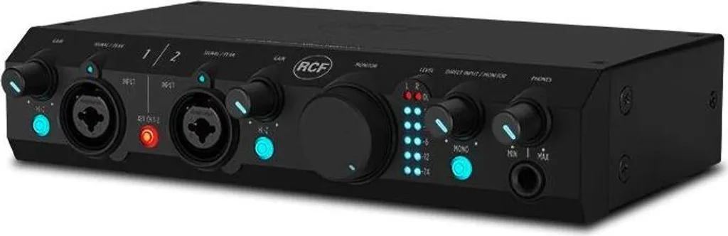 RCF TRK PRO2 Interface Audio USB 2.0 pour Studio avec 2 Entrées et Sorties