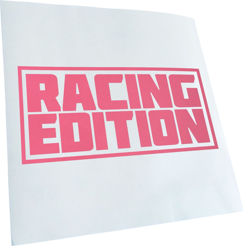 Kiwistar - Autoaufkleber - Racing Edition V2 - Hellrosa - 30x14cm - Aufkleber für Auto, Laptop, Fahrrad, LKW, Motorrad mehrfarbig JDM Decal Racing