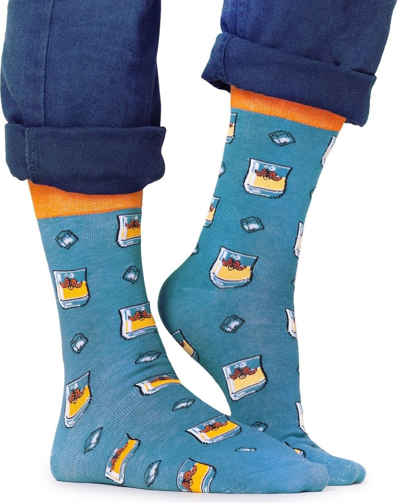 Spoksy Baumwollsocken mit Whiskey und Eis 43-46 YOCLUB