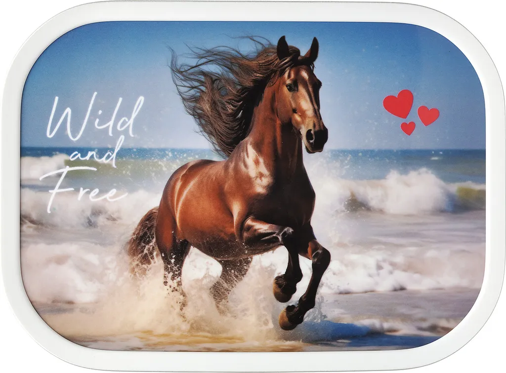 Portamerenda Mepal Campus Wild Horse 750ml - Bento Box e Forchetta - 3