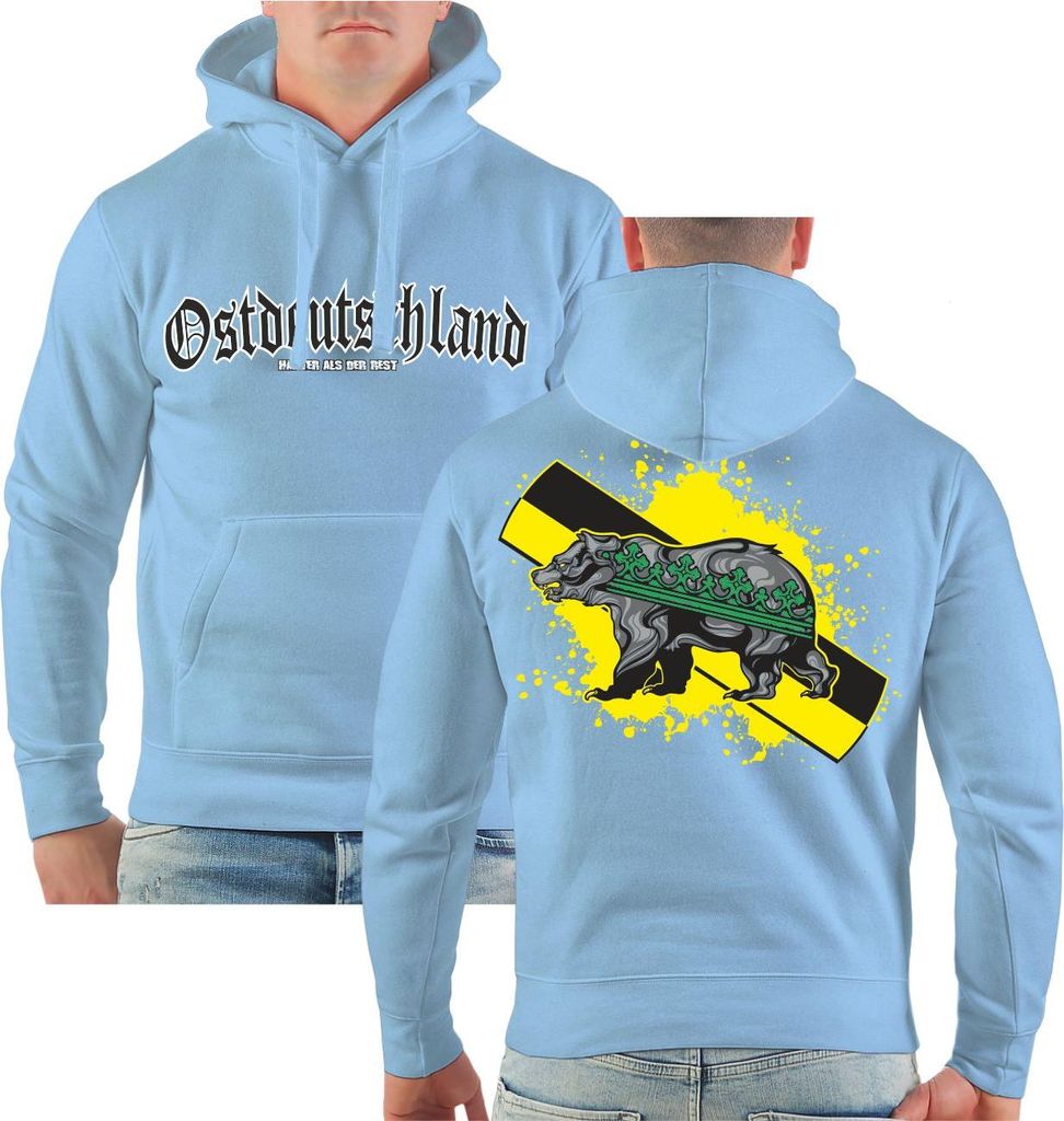 Herren Kapuzenpullover Ostdeutschland Sachsen Anhalt