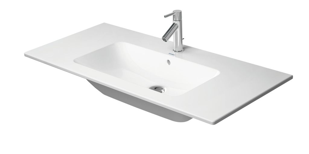 Duravit ME by Starck Möbelwaschtisch, mit Überlauf, ohne Hahnloch, mit Hahnlochbank, 1030mm, 2336103260