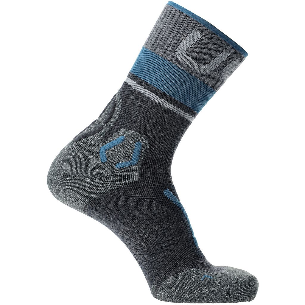 UYN Trekking One Merino Socken Damen grau blau Gr 41-42